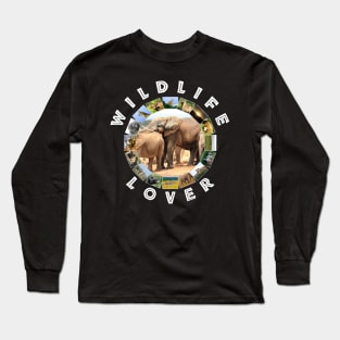 Wildlife Lover Elephant Rest Long Sleeve T-Shirt